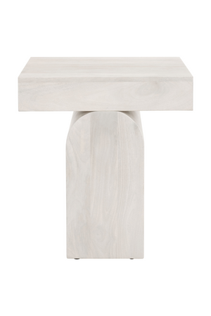 Whitewashed Mango Wood Side Table | OROA Modern Kiel | Oroa.com