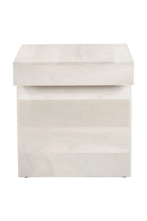 Whitewashed Mango Wood Side Table | OROA Modern Kiel | Oroa.com