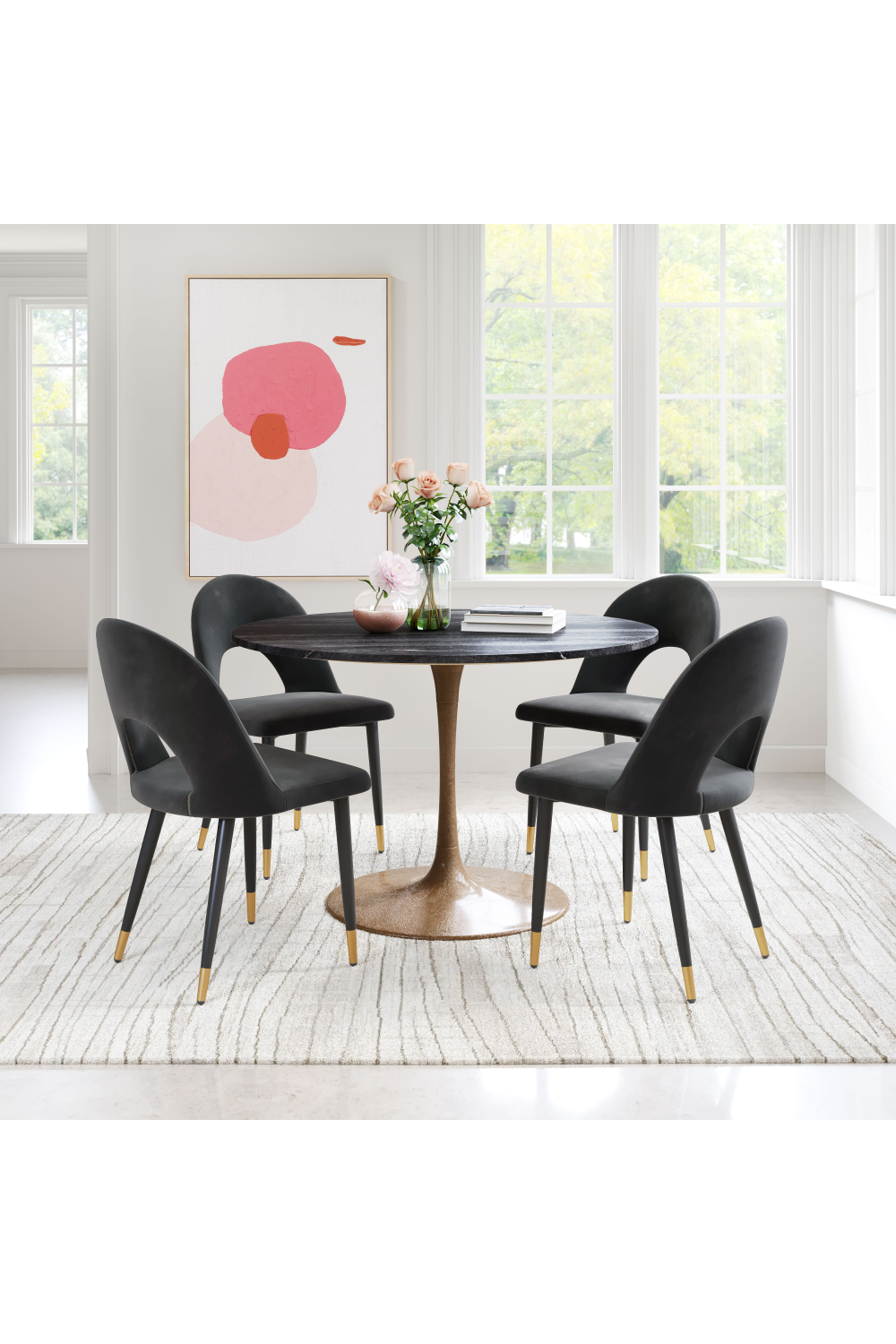Velvet Dining Chairs (2) | OROA Modern Menlo | Oroa.com