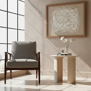 Bleached Mango Wood Side Table | OROA Modern Risan