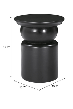 Black Wooden Modern Side Table | OROA Modern Colombo | Oroa.com