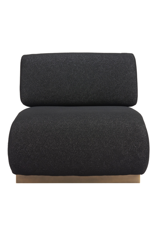 Black Textured Fabric Accent Chair | OROA Modern Barsa | Oroa.com