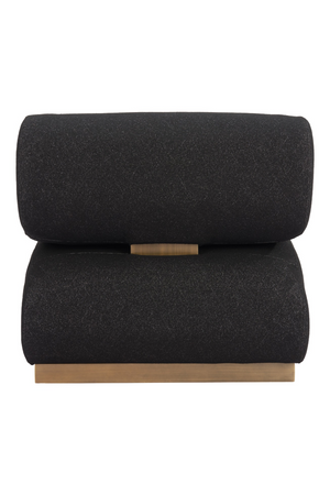 Black Textured Fabric Accent Chair | OROA Modern Barsa | Oroa.com