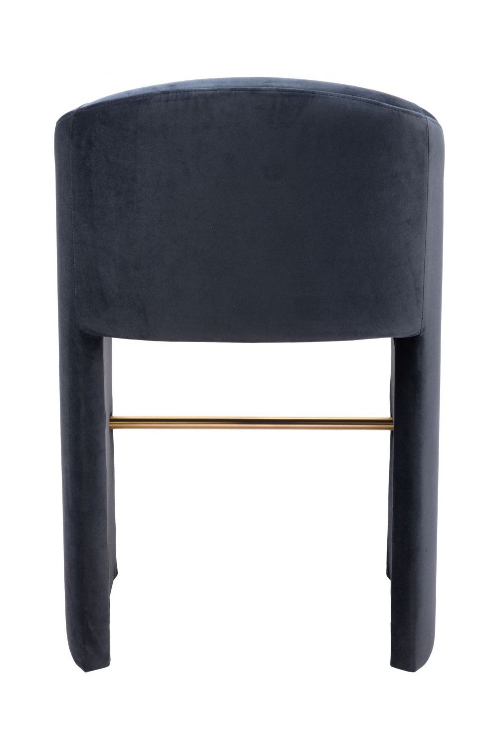 Dark Gray Velvet Bar Stool | OROA Modern Emas | Oroa.com