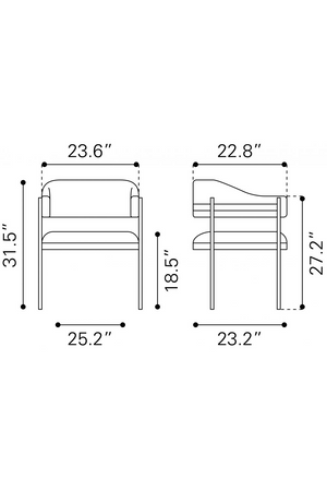 Textured Light Gray Dining Chair | OROA Modern Zadar | Oroa.com