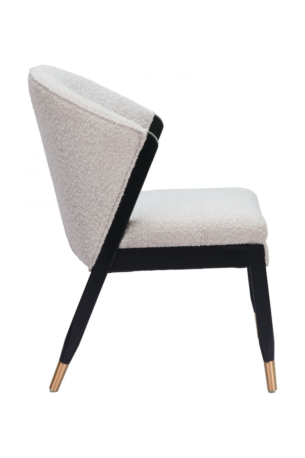 Light Gray Curved Dining Chair | OROA Modern Pula | Oroa.com