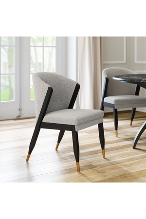 Light Gray Curved Dining Chair | OROA Modern Pula | Oroa.com