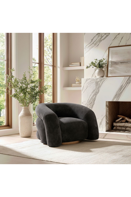 Black Velvet Accent Chair | OROA Modern Havn | Oroa.com