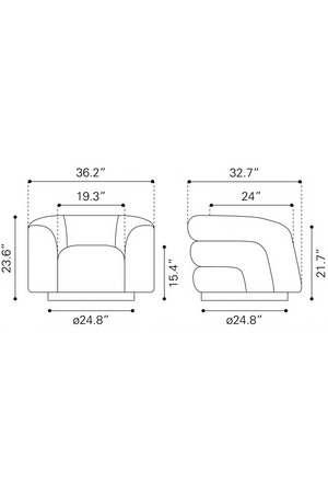 Black Velvet Accent Chair | OROA Modern Havn | Oroa.com