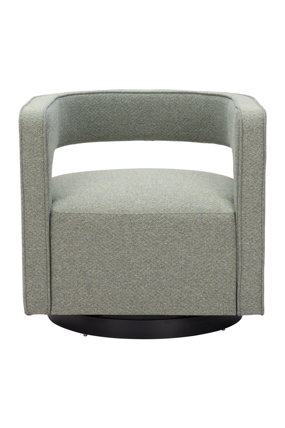 Sage Green Curved Swivel Chair | OROA Modern Turku | Oroa.com