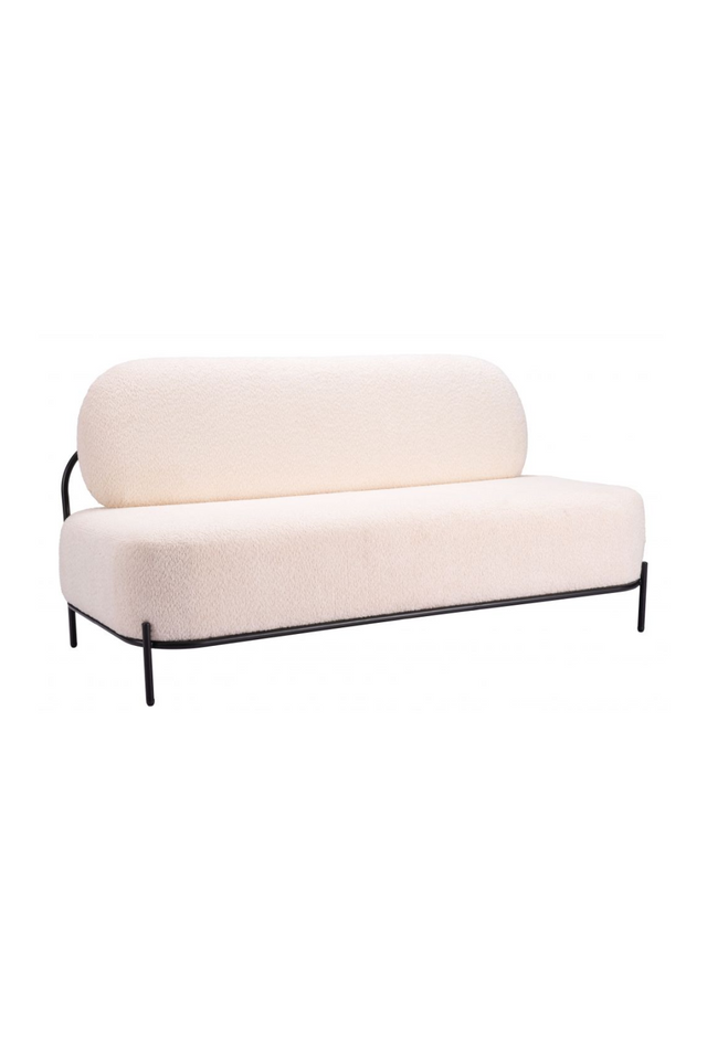 White Teddy Fabric Sofa | OROA Modern Arendal | Oroa.com