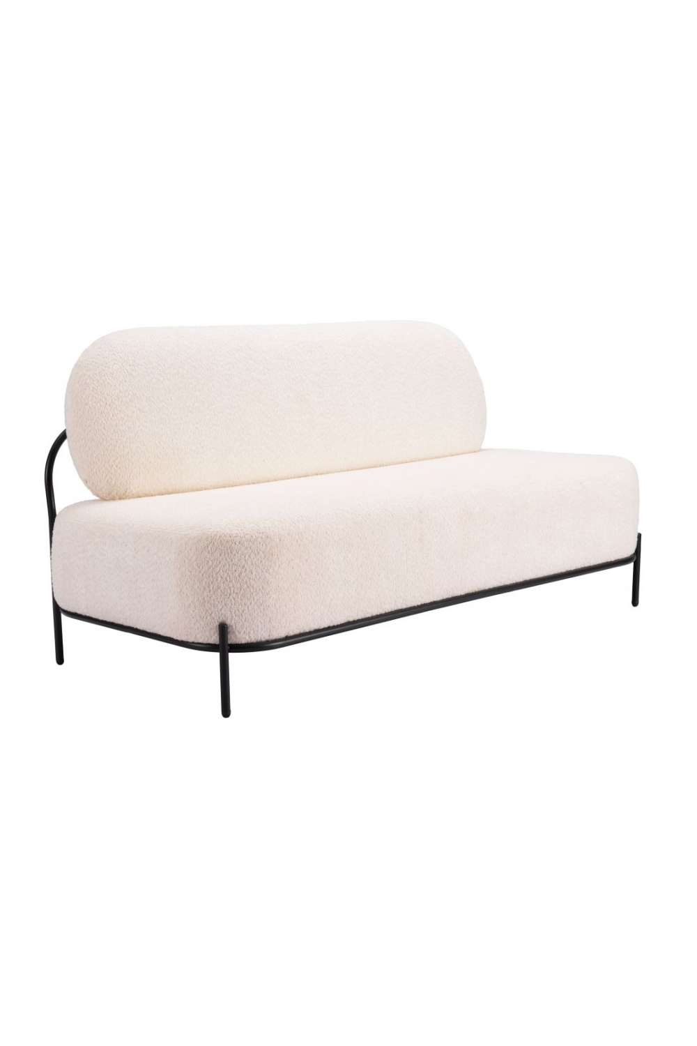 White Teddy Fabric Sofa | OROA Modern Arendal | Oroa.com