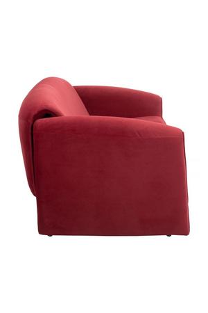 Red Velvet Sofa | OROA Modern Horten | Oroa.com