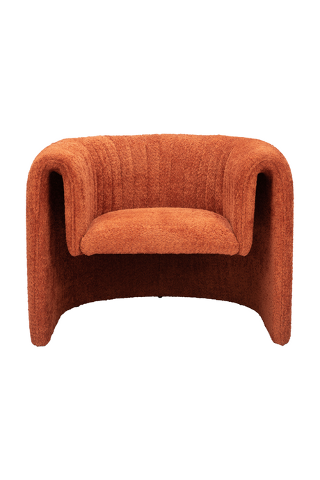 Orange Sherpa Accent Chair | OROA Modern Viana | Oroa.com