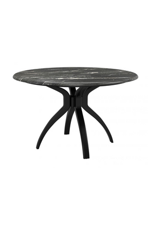 Black Marble Round Dining Table | OROA Modern Sumay | Oroa.com