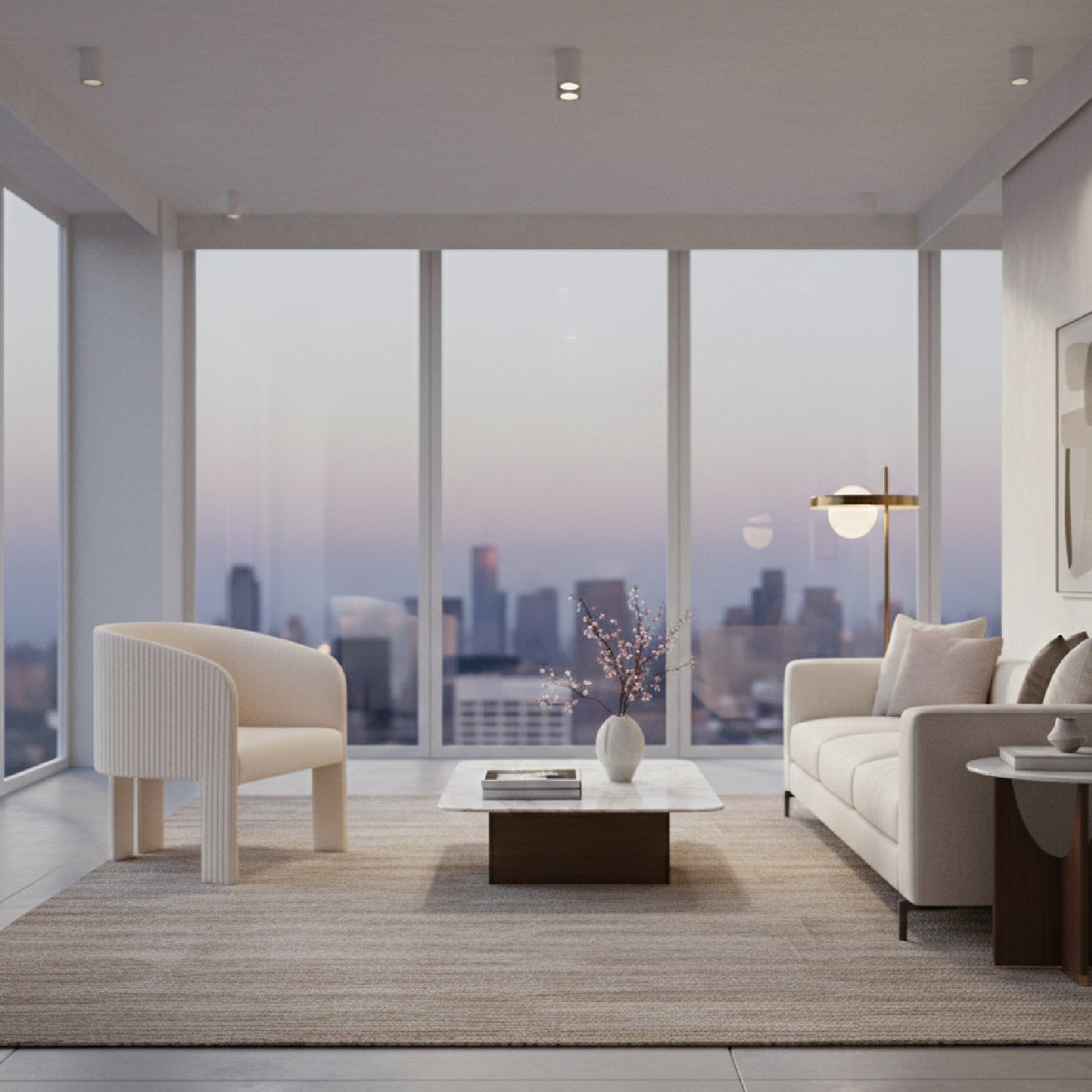 Poly Linen Accent Chair | OROA Modern Hull | Oroa.com