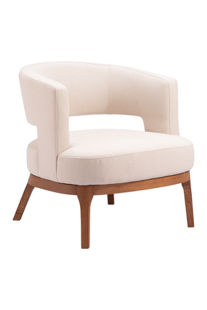 Beige Vinyl Accent Chair | OROA Modern Penryn | Oroa.com