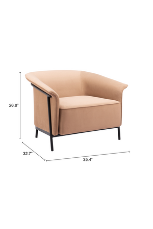 Flared-Back Lounge Chair | OROA Modern Burry | Oroa.com