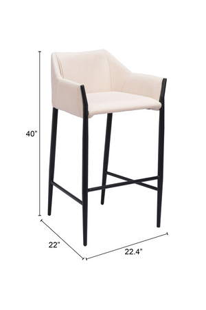 Poly Linen Bar Stool | OROA Modern Andover | Oroa.com