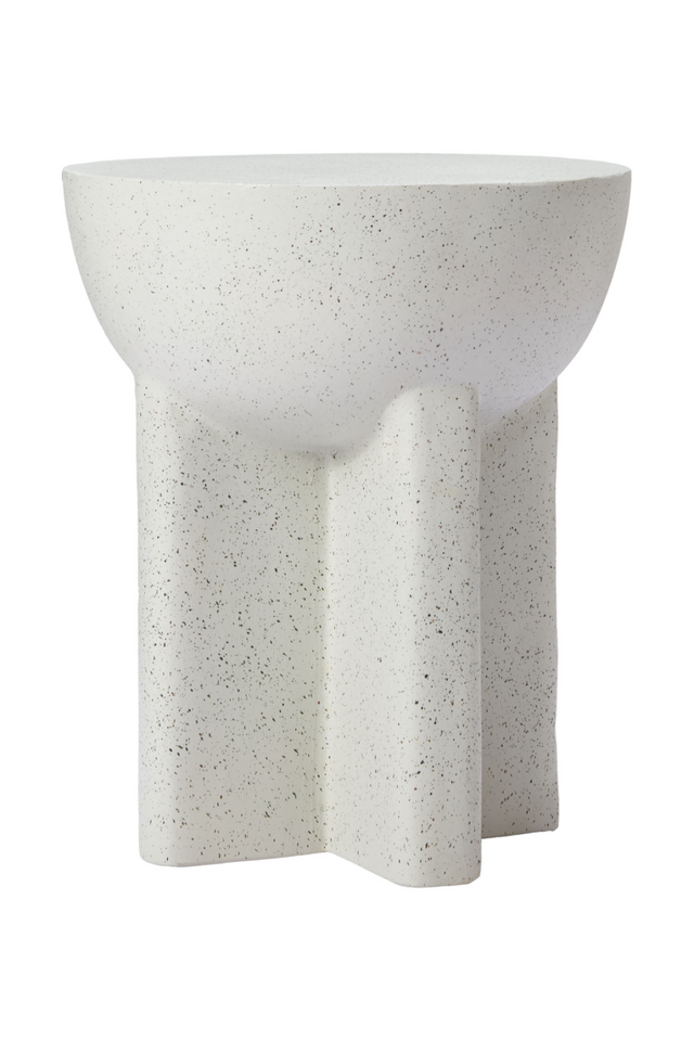 White Terrazzo-Look Side Table | OROA Modern Molli | Oroa.com