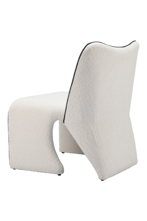 White Accent Chair with Piping | OROA Modern Novo | Oroa.com