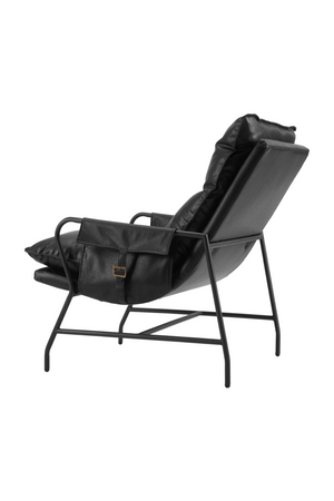 Black Leather Lounge Chair | OROA Modern Halaus | Oroa.com