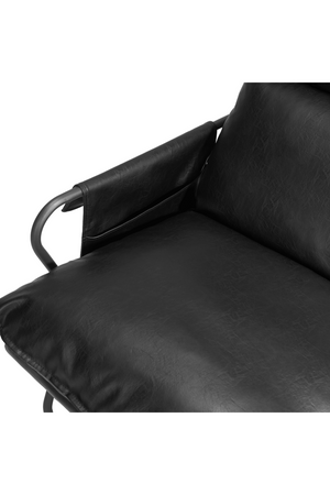 Black Leather Lounge Chair | OROA Modern Halaus | Oroa.com