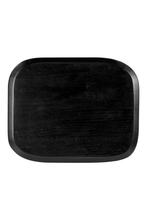 Black Acacia Wood Accent Table | OROA Modern Arasan | Oroa.com