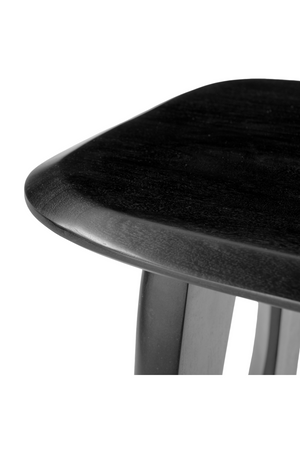Black Acacia Wood Accent Table | OROA Modern Arasan | Oroa.com