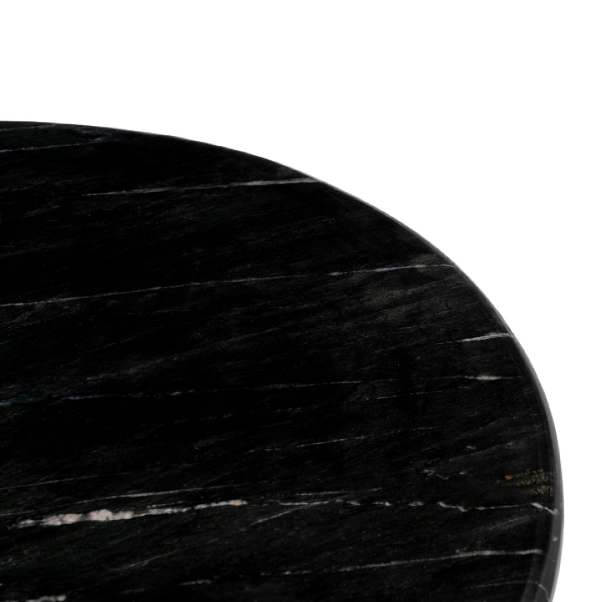   Black Marble Round Coffee Table | Oroa.com