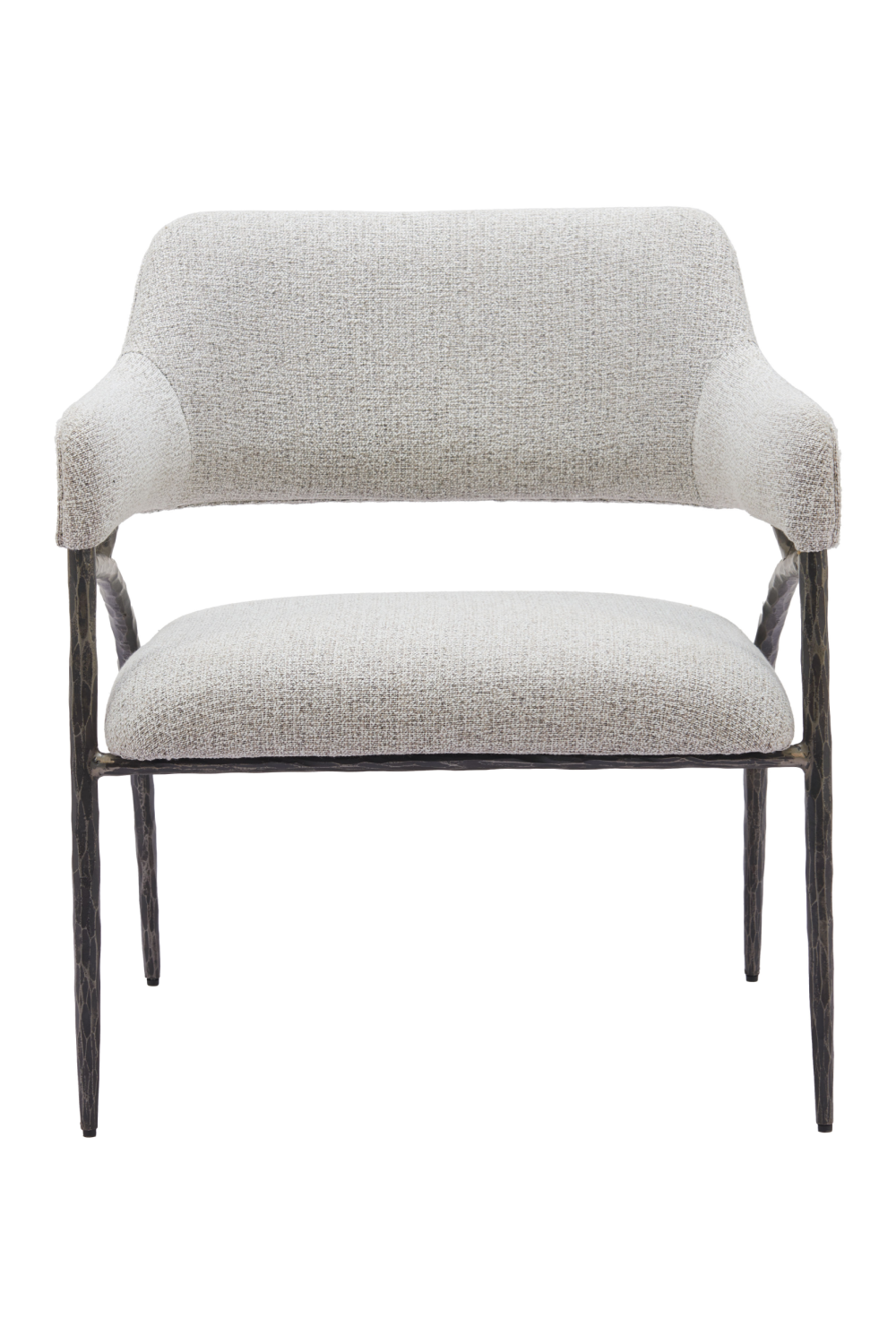 Gray Textured Fabric Accent Chair | OROA Modern Vesterboro | Oroa.com