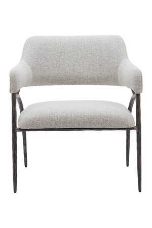 Gray Textured Fabric Accent Chair | OROA Modern Vesterboro | Oroa.com