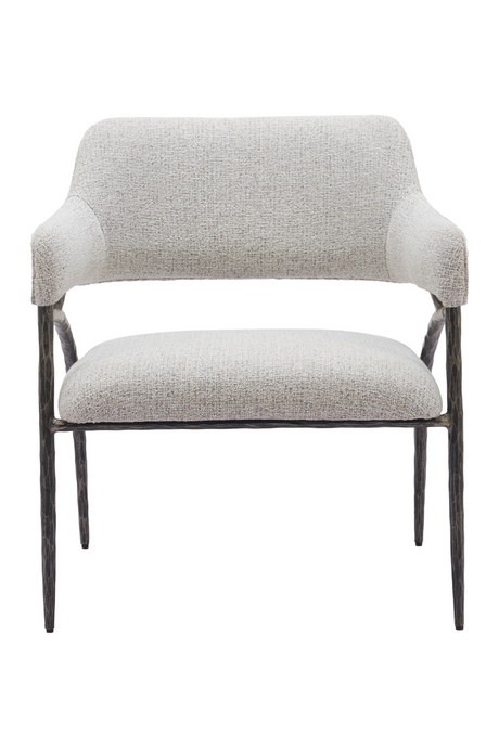 Gray Textured Fabric Accent Chair | OROA Modern Vesterboro | Oroa.com