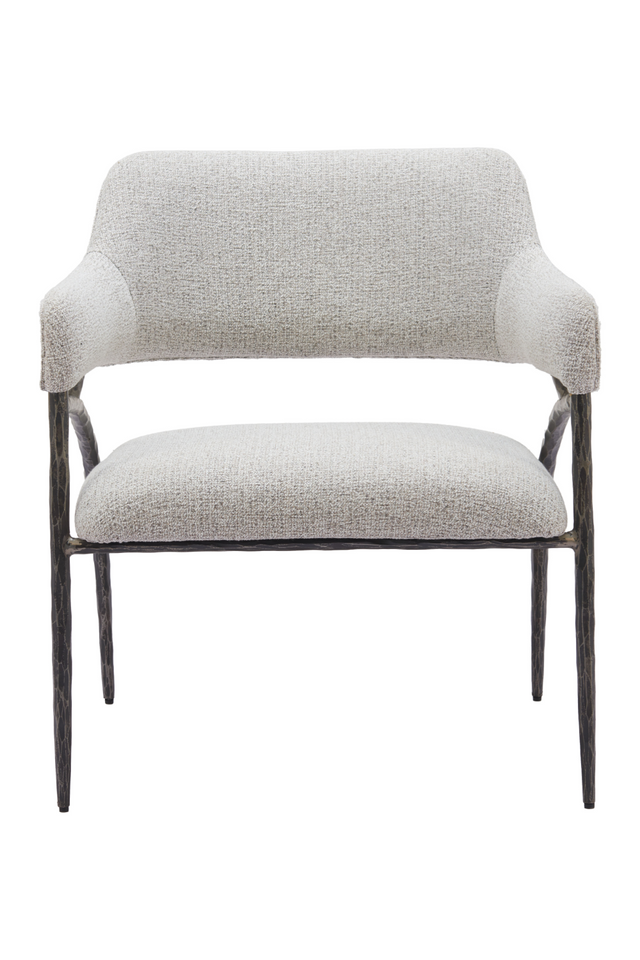 Gray Textured Fabric Accent Chair | OROA Modern Vesterboro | Oroa.com