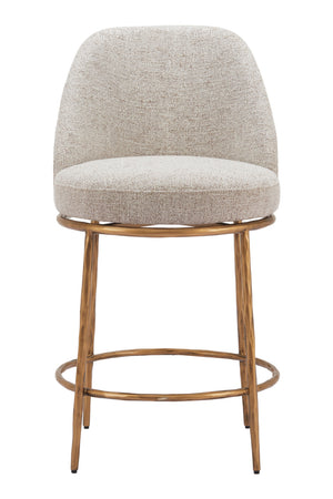 Beige Swivel Counter Stool | OROA Modern Nordhavn | Oroa.com