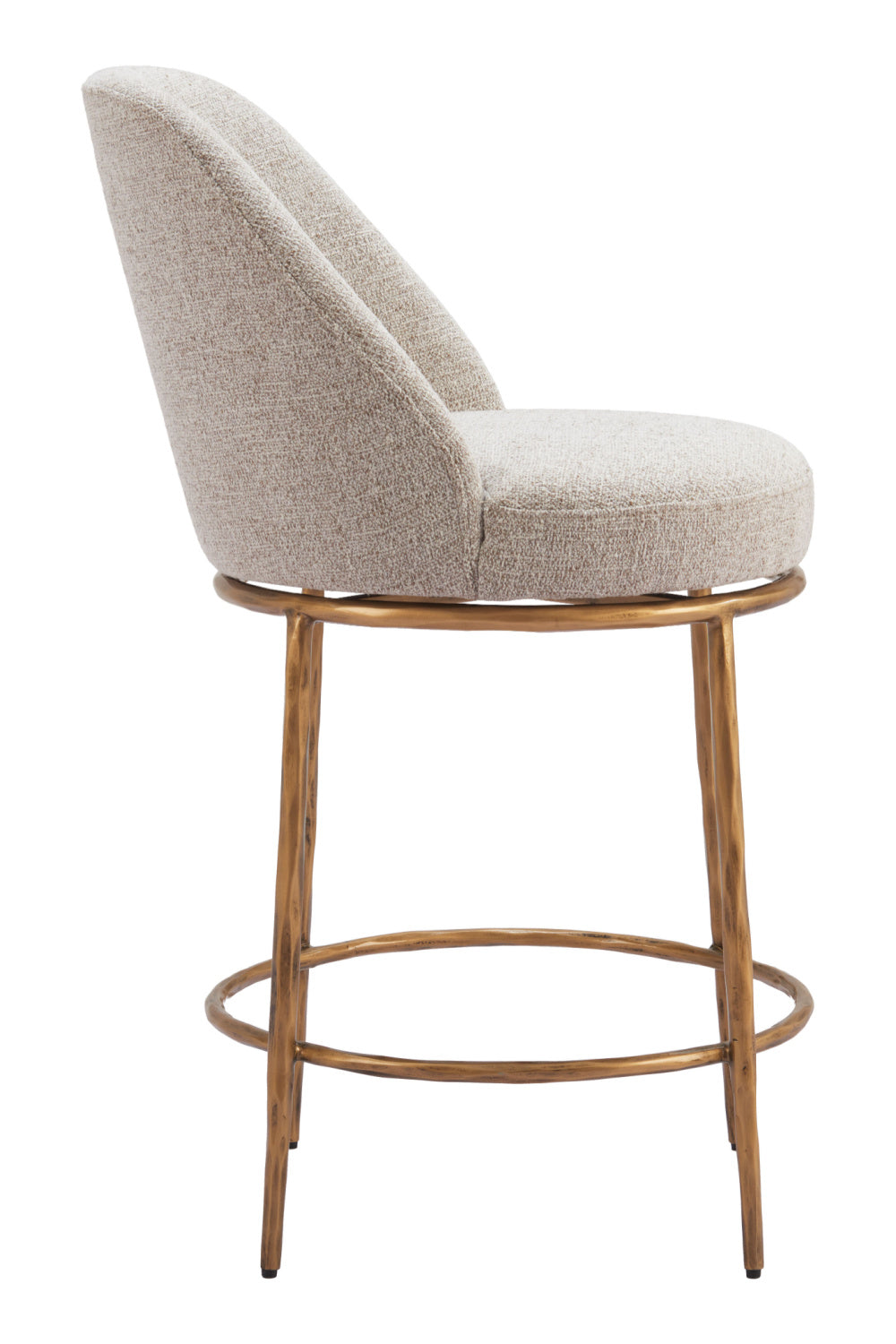 Beige Swivel Counter Stool | OROA Modern Nordhavn | Oroa.com