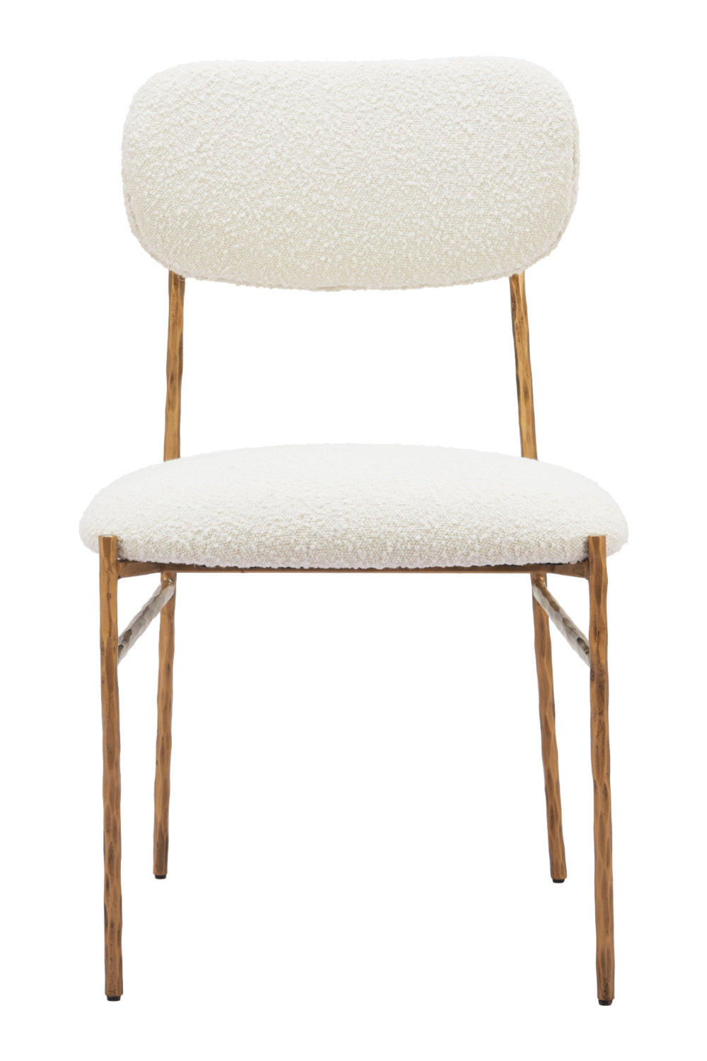 Gold Framed Cream Dining Chair | OROA Modern Sydhavnen | Oroa.com