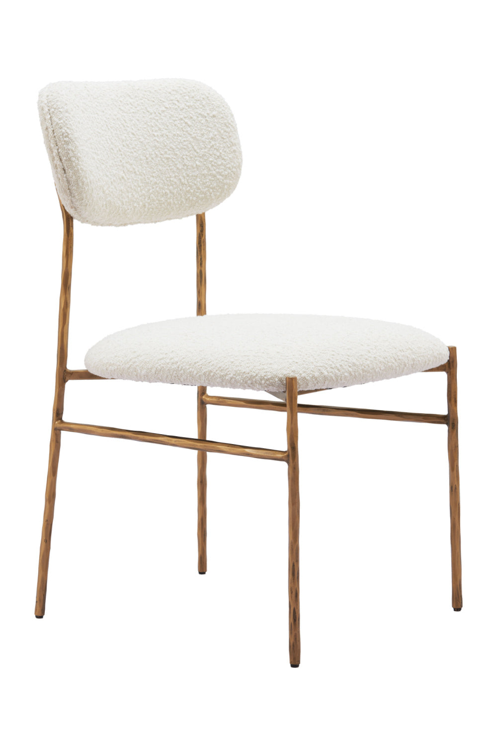 Gold Framed Cream Dining Chair | OROA Modern Sydhavnen | Oroa.com