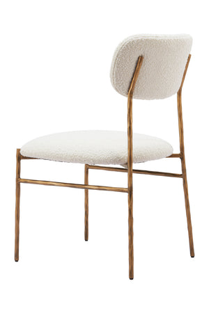Gold Framed Cream Dining Chair | OROA Modern Sydhavnen | Oroa.com