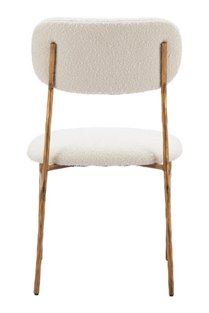Gold Framed Cream Dining Chair | OROA Modern Sydhavnen | Oroa.com