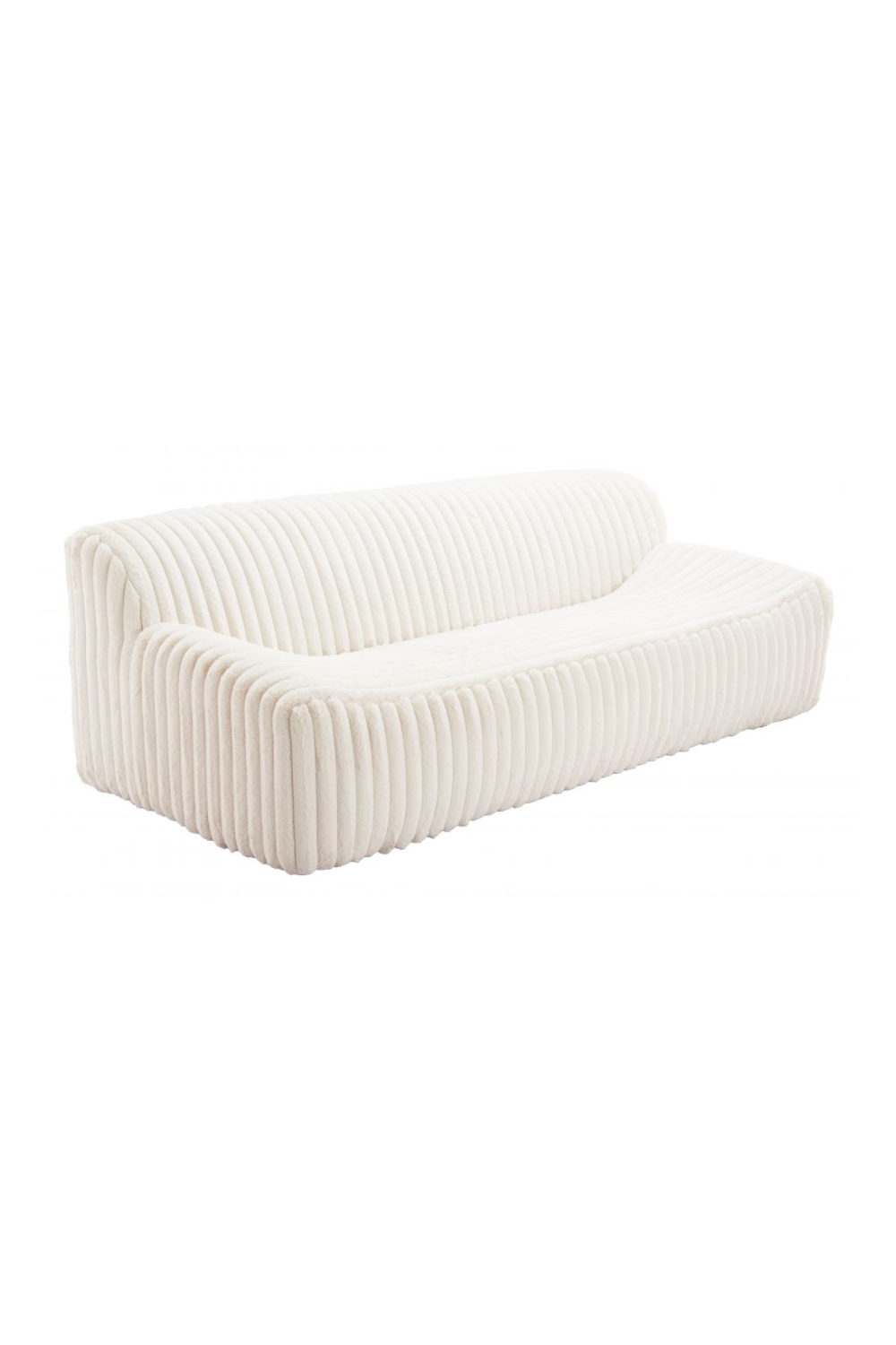 Cream Fur Sofa | OROA Modern Osterbro | Oroa.com