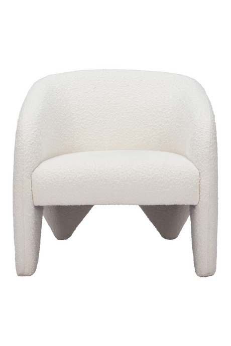 White Shearling Accent Chair | OROA Modern Lopta | Oroa.com