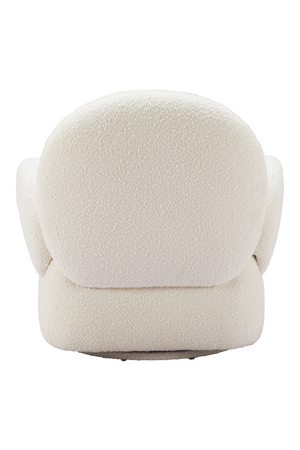 White Shearling Swivel Chair | OROA Modern Pilka | Oroa.com