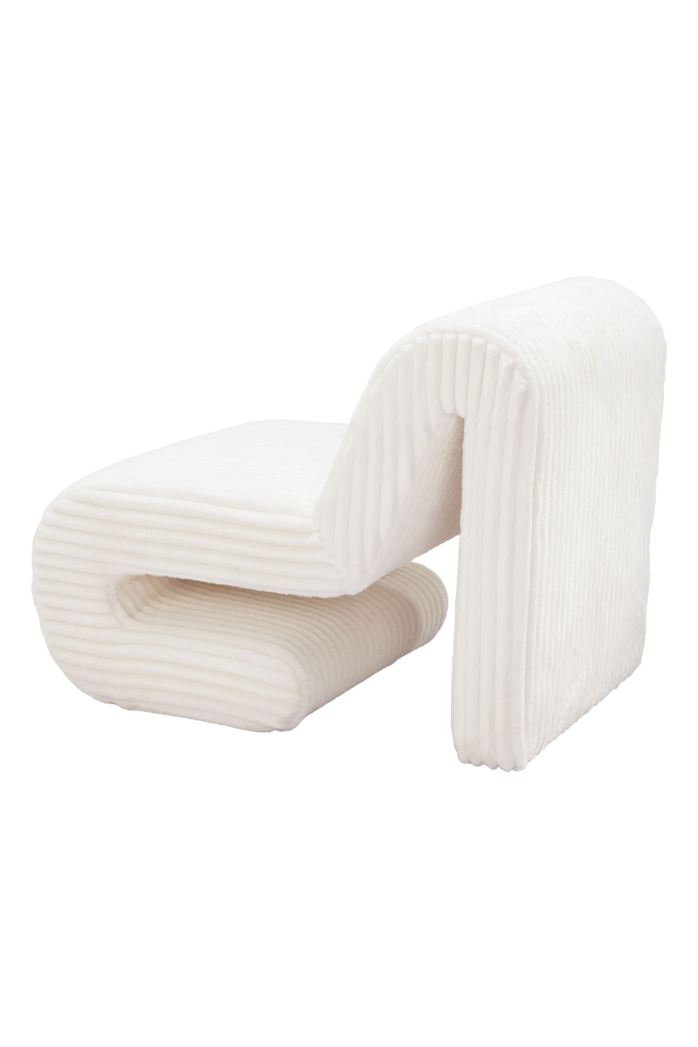 White Ribcord Accent Chair | OROA Modern Opam | Oroa.com