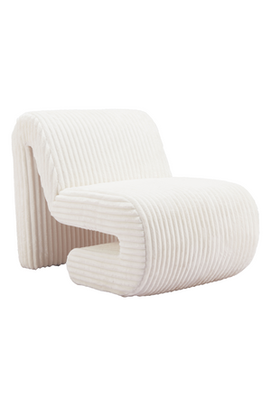 White Ribcord Accent Chair | OROA Modern Opam | Oroa.com