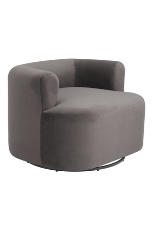 Gray Velvet Swivel Chair | OROA Modern Mugav | Oroa.com