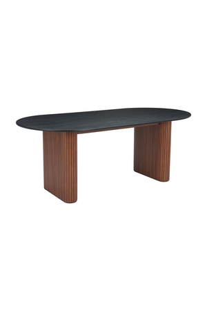 Black Wooden Top Dining Table | OROA Modern Lassig | Oroa.com