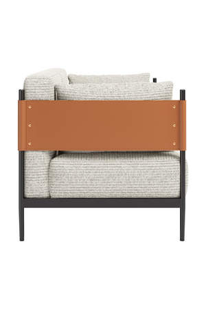 Gray Textured Fabric Loveseat | OROA Modern Stirbe |  Oroa.com