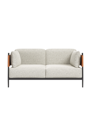 Gray Textured Fabric Loveseat | OROA Modern Stirbe |  Oroa.com