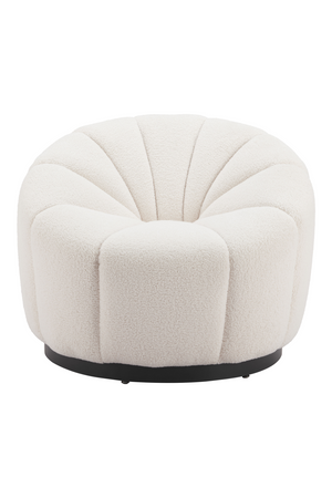 Cream Shearling Accent Chair | OROA Modern Bhutan | Oroa.com
